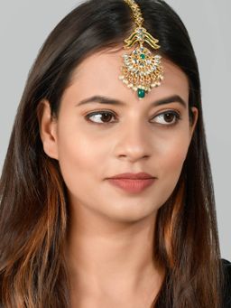 Silvermerc Designs - Traditional Gold Plated Maangtika