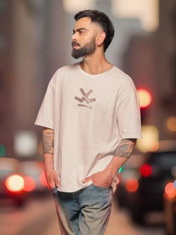 WROGN - Heavy Gsm Raw Edge Collar Beige T-Shirt