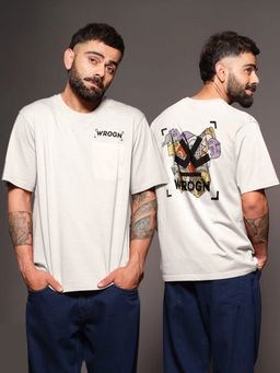WROGN - Heavy Gsm Back Printed T-Shirt White