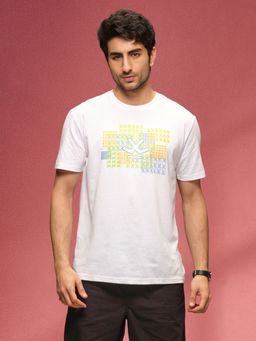 WROGN - Cross-Stitch Inspired Brand Carrier Crew Neck White