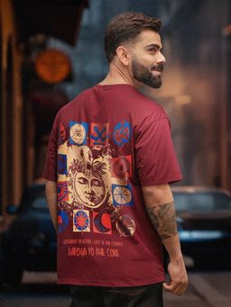 WROGN - Zen Back T-Shirt Maroon