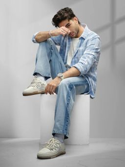 WROGN - Men Off White Mist Sneakers