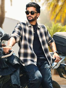 WROGN - Shadow Checked Cotton Shirt - Black