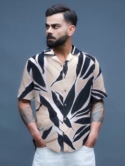 WROGN - Multi-Color Printed Collar Neck Casual Shirt