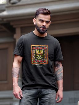 WROGN - Black Printed Slim Fit T-shirt