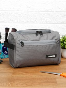 Teakwood - Grey Essentials Travel Toiletry Bag
