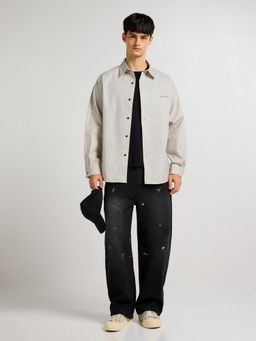 Weezy - Relaxed Button Up White Shirt