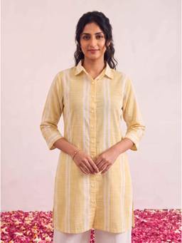 JITI - Yellow Sunehri Long Shirt