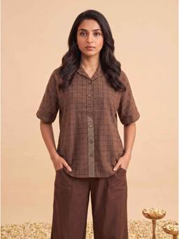 JITI - Brown Dhara Shirt