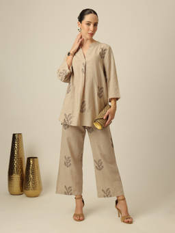 Saltpetre - Beige Sherry Co-Ord Set