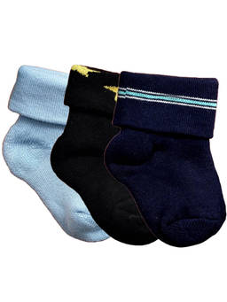 NEXT2SKIN - Baby Infants Soft Cotton Ankle Length Socks (Pack of 3)