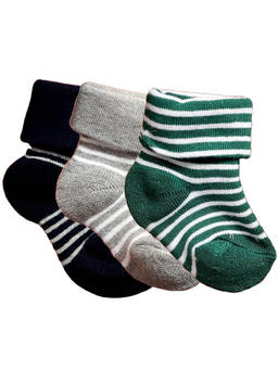 NEXT2SKIN - Baby Infants Soft Cotton Ankle Length Socks (Pack of 3)