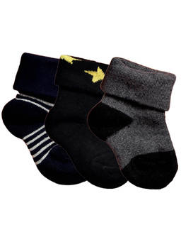 NEXT2SKIN - Baby Infants Soft Cotton Ankle Length Socks (Pack of 3)