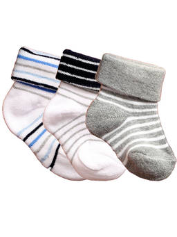 NEXT2SKIN - Baby Infants Soft Cotton Ankle Length Socks (Pack of 3)