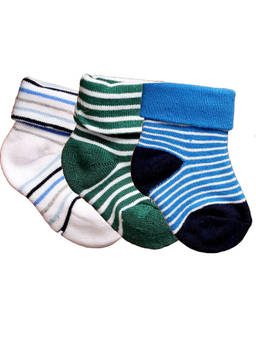 NEXT2SKIN - Baby Infants Soft Cotton Ankle Length Socks (Pack of 3)