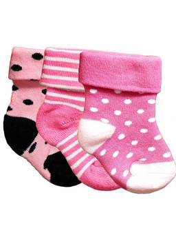 NEXT2SKIN - Baby Infants Soft Cotton Ankle Length Socks (Pack of 3)