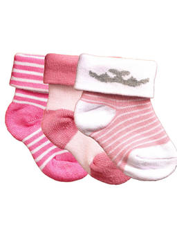 NEXT2SKIN - Baby Infants Soft Cotton Ankle Length Socks (Pack of 3)