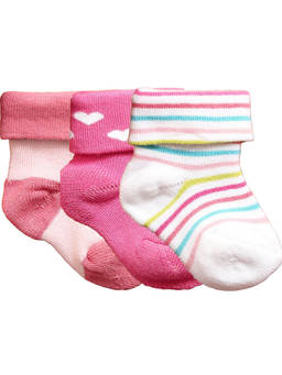 NEXT2SKIN - Baby Infants Soft Cotton Ankle Length Socks (Pack of 3)