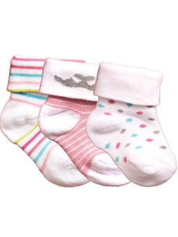 NEXT2SKIN - Baby Infants Soft Cotton Ankle Length Socks (Pack of 3)