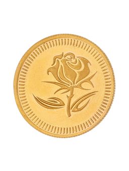Sri Jagdamba Pearls - 2 Gram 22Kt (916) Hall Marked Flower Gold Coin