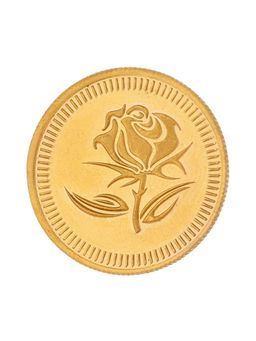 Sri Jagdamba Pearls - 5 Gram 22Kt (916) Hall Marked Flower Gold Coin