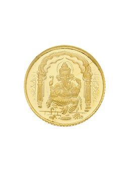 Sri Jagdamba Pearls - 22KT 916 5 gm Ganesh Gold Coin