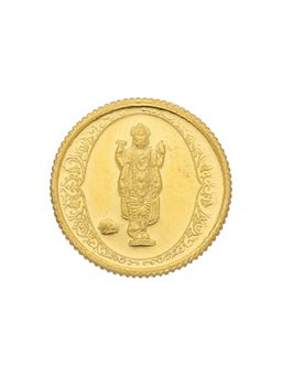 Sri Jagdamba Pearls - 22KT 916 5 gm Vishnu Gold Coin
