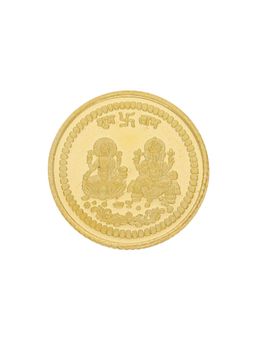 Sri Jagdamba Pearls - 24KT 999 2 gm Laxmi Ganesh Gold Coin