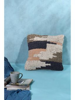 SAY - Multi-Color Abstract Cotton Cushion Cover (18x18 inches)