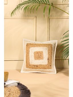 SAY - White Organic Cotton Cushion Cover (18x18 inches)