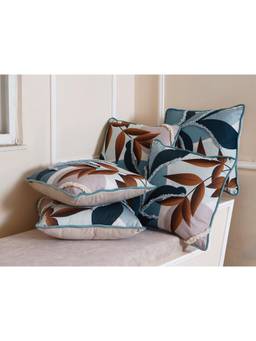 SANSKRUTIHOMES - Floral Velvet Cushion Cover