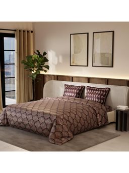 Stoa Paris - Wine Satin 300 Tc Comforter (King)