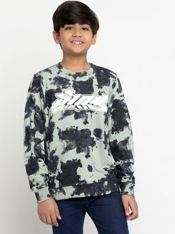 Lil Tomatoes - Boys Light Weight Cotton Looper Blue Sweatshirt