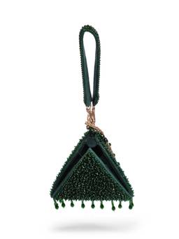 Shilpsutra - Emerald Dewdrop Pyramid Bag