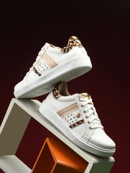 CARLO ROMANO - White Color Stylish Casual Sneaker Shoe for Women