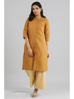 Aurelia - Golden Geometric Print Kurta