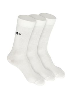 Heelium - Bamboo Crew Socks for Men - Odour Free - Thin & Light - 3 Pairs - White
