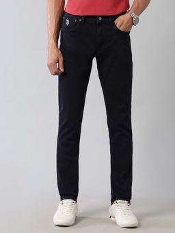 U.S. Polo Assn. Denim Co. - Mens Brandon Slim Fit Solid Navy Blue Jeans