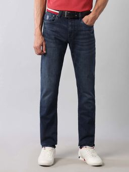 U.S. Polo Assn. Denim Co. - Mens Brandon Blue Slim Fit Solid Jeans