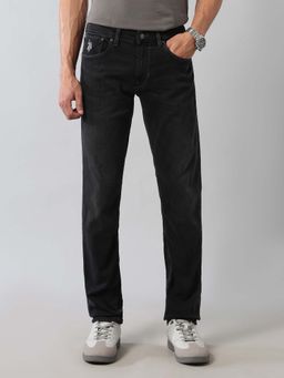 U.S. Polo Assn. Denim Co. - Mens Brandon Slim Fit Black Solid Jeans