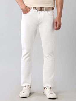 U.S. Polo Assn. Denim Co. - Mens Henry Straight Fit White Ultra Soft Jeans