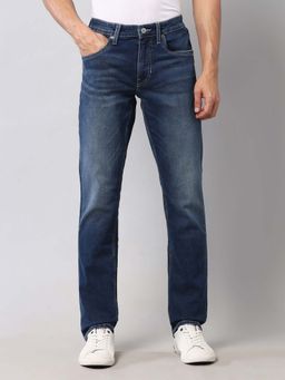 U.S. Polo Assn. Denim Co. - Mens Regallo Straight Fit Blue Solid Vintage Jeans