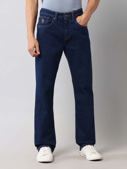 U.S. Polo Assn. Denim Co. - Mens Harold Straight Fit Dark Blue Vintage Jeans