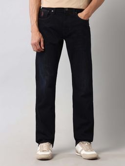 U.S. Polo Assn. Denim Co. - Mens Harold Straight Fit Dark Navy Blue Vintage Jeans