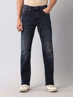 U.S. Polo Assn. Denim Co. - Mens Harold Straight Fit Navy Blue Vintage Jeans