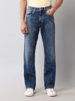 U.S. Polo Assn. Denim Co. - Mens Connor Blue Solid Vintage Jeans