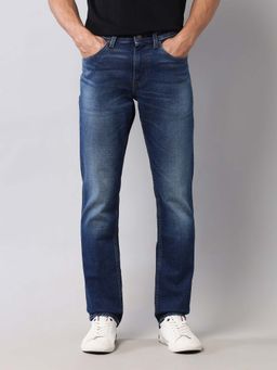 U.S. Polo Assn. Denim Co. - Mens Brandon Slim Fit Blue Vintage Jeans