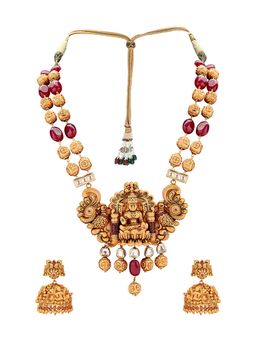 Joules By Radhika - Gold Revibrant Necklace With Earrings