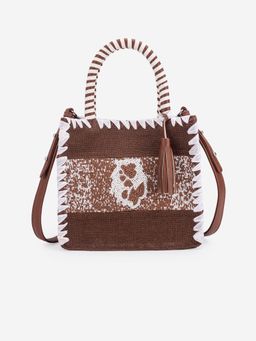ABELARDO DE MODA - Aries Brown Hand Woven Hand Bag (L)