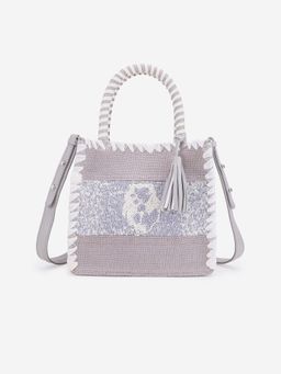 ABELARDO DE MODA - Aries Grey Hand Woven Hand Bag (L)